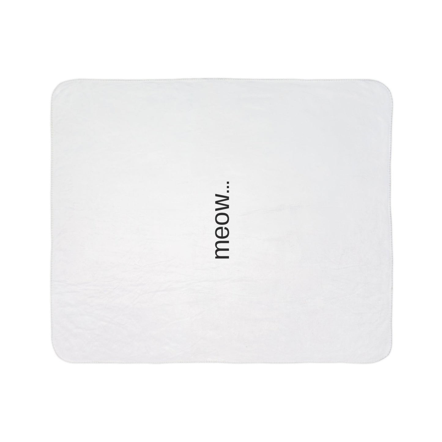 meow... - Fleece Sherpa Blanket