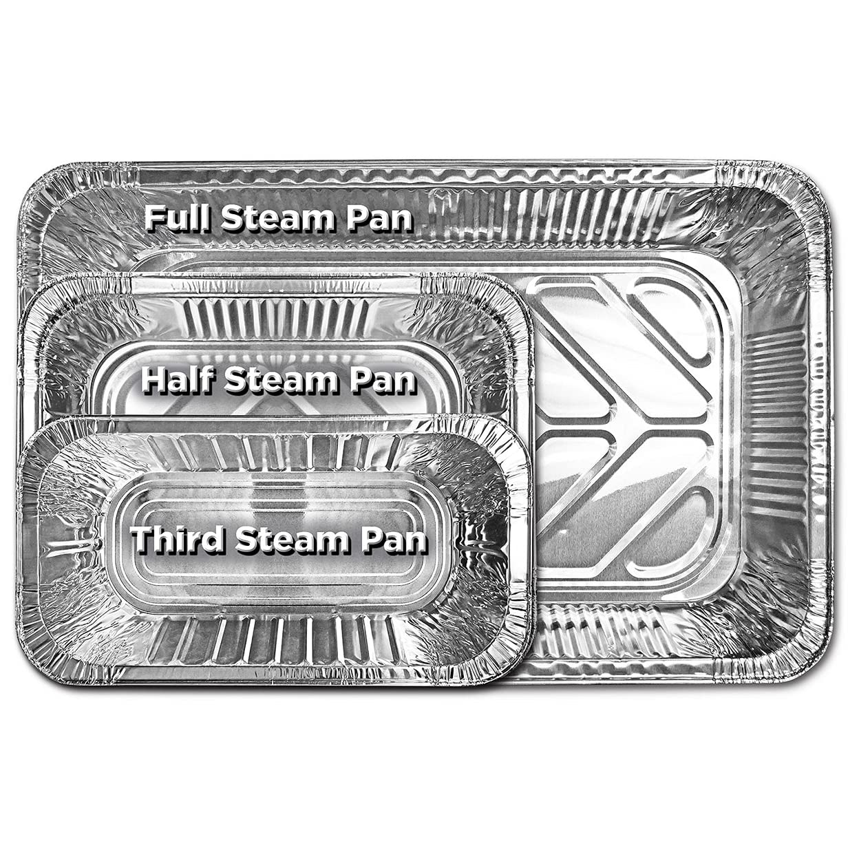 Member's Mark Aluminum Steam Table Pans, 1/3 Size (30 Count)