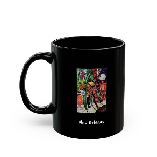 Antique Shop - Don't forget coffee when you're making groceries - Richard Lewis - New Orleans - Black Mug