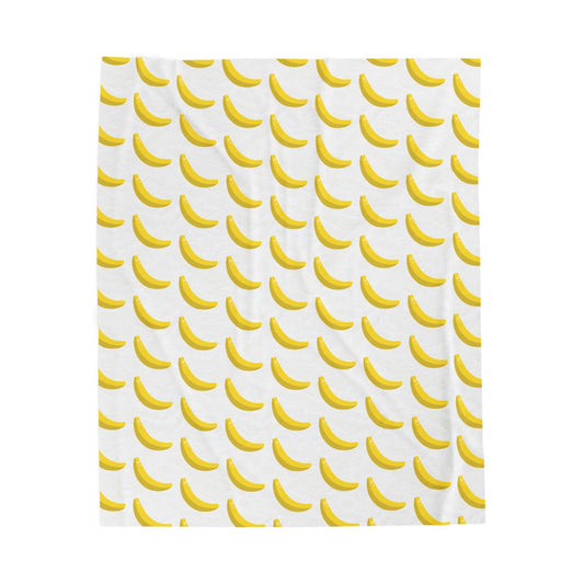 Banana-  Velveteen Plush Blanket