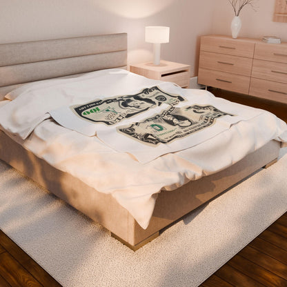 Money - Velveteen Plush Blanket