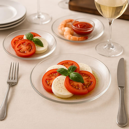 Glass Salad Plate - 7.5in - Set of 4