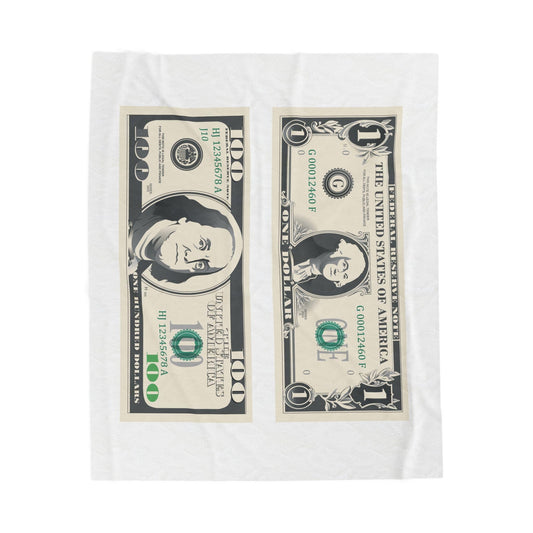 Money - Velveteen Plush Blanket