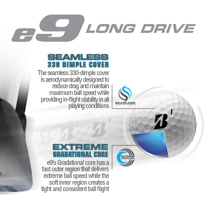 Bridgestone Golf e9 Golf Balls - 2 Pack