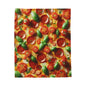 Pizza Toppings - Velveteen Plush Blanket