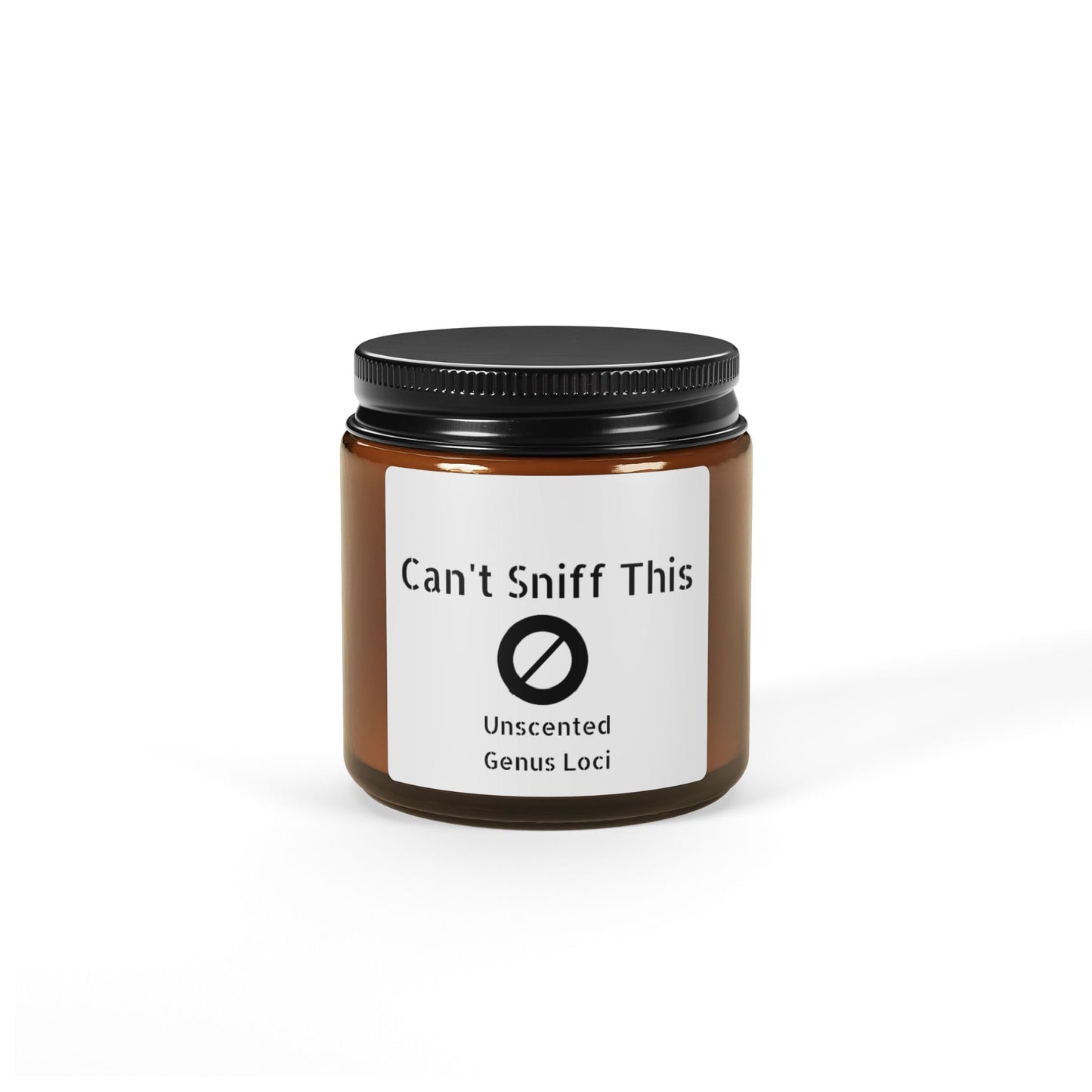 Can't Sniff This - Unscented Soy Candle - Amber Jar