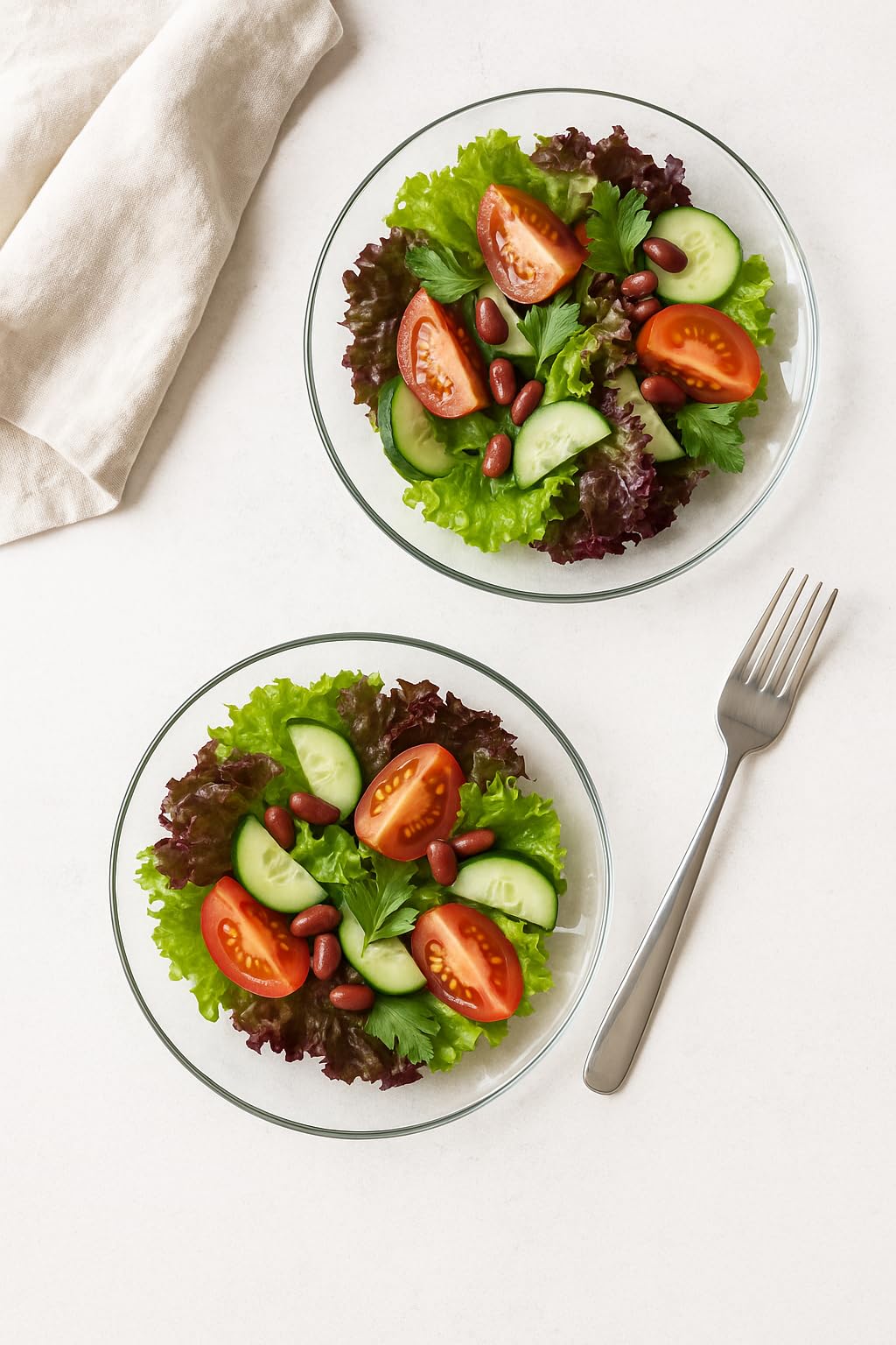 Glass Salad Plate - 7.5in - Set of 4